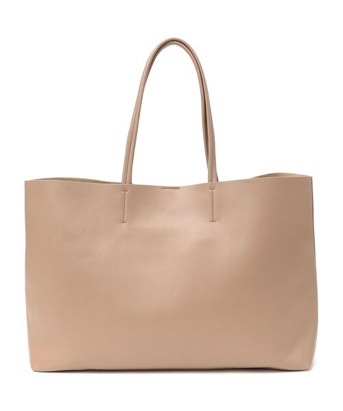 SHIPS（シップス）の「フェイクレザービッグトート◆（トートバッグ・レディース・ブラック/ベージュ・ONE SIZE）」の5枚目の写真