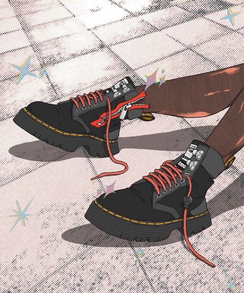 【新品未使用】Dr.Martens×ATMOS　TARIK ZIPブーツUK6 Dr.Martens TARIK ZIP ATMOS BLACK （ドクターマーチン タリック
