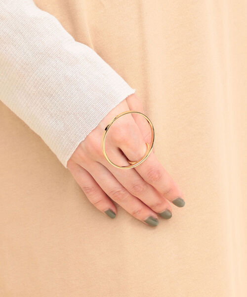 Ray BEAMS（レイビームス）の「MAM / Big Circle リング（リング・レディース・ゴールド/シルバー・ONE SIZE）」の2枚目の写真
