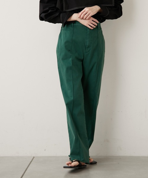 CIAOPANIC TYPY(チャオパニックティピー)の「ピンタック裾フリンジカラーチノパンツ(チノパンツ・レディース・ブラック/ベージュ/オレンジ/グリーン・SMALL/MEDIUM/LARGE)」の9枚目の写真