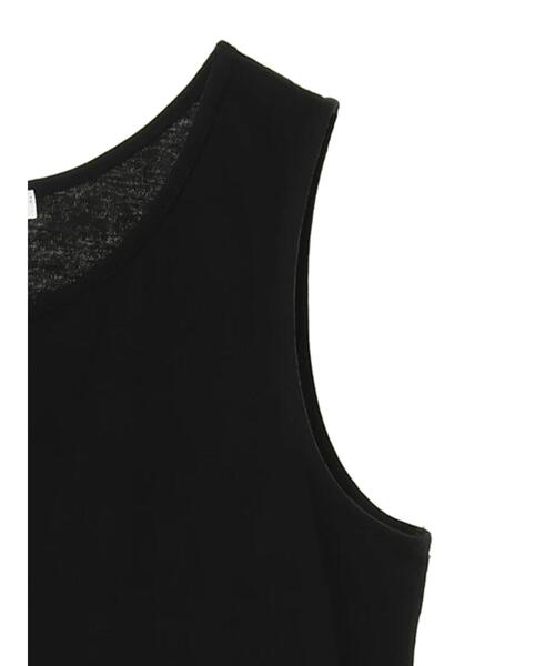 Green　Parks（グリーンパークス）の「裾異素材使いタンクトップ＊（タンクトップ・レディース・ブラック/オフホワイト・FREE）」の18枚目の写真