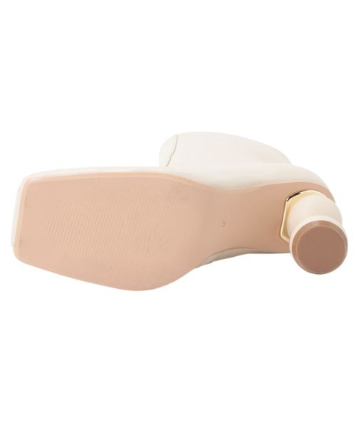 EIMY ISTOIRE（エイミーイストワール）の「ボールヒールスクエアショートブーツ（ブーツ・レディース・ホワイト/ブラック/ベージュ/ブラウン・SMALL/MEDIUM/LARGE）」の7枚目の写真