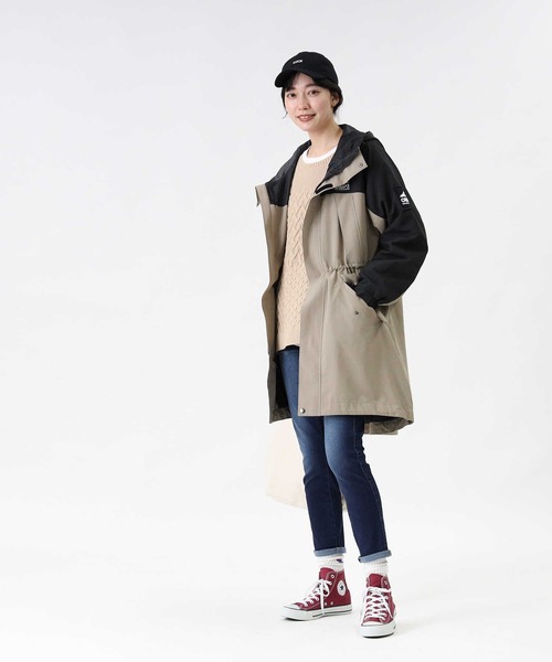 CAMP7（キャンプセブン）の「【CAMP7】マウンテンミドルパーカー（マウンテンパーカー・レディース・ベージュ/グリーン・M/L）」の14枚目の写真