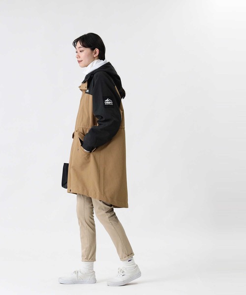 CAMP7（キャンプセブン）の「【CAMP7】マウンテンミドルパーカー（マウンテンパーカー・レディース・ベージュ/グリーン・M/L）」の9枚目の写真