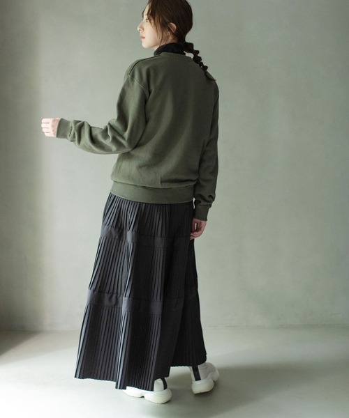 MARECHAL TERRE(マルシャルテル)の「ティアードプリーツスカート(スカート・レディース・チャコールグレー/ブラック/ネイビー/イエロー・MEDIUM)」の22枚目の写真