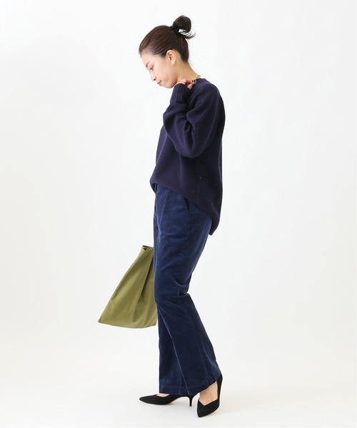 VERMEIL par iena（ヴェルメイユパーイエナ）の「【MODERN WEAVING/モダン ウィーヴィング】SLIM LAMB SAK（トートバッグ・レディース・ブラック/アイボリー/ブラウン/オリーブ・FREE）」の21枚目の写真