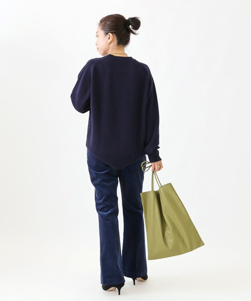 VERMEIL par iena（ヴェルメイユパーイエナ）の「【MODERN WEAVING/モダン ウィーヴィング】SLIM LAMB SAK（トートバッグ・レディース・ブラック/アイボリー/ブラウン/オリーブ・FREE）」の22枚目の写真