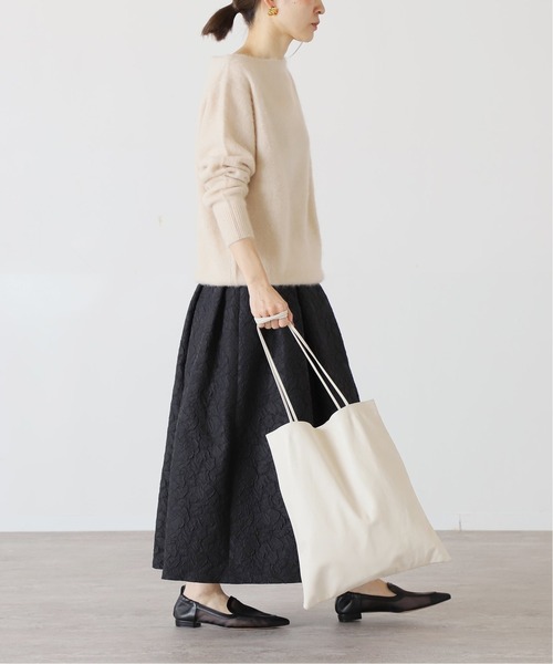 VERMEIL par iena（ヴェルメイユパーイエナ）の「【MODERN WEAVING/モダン ウィーヴィング】SLIM LAMB SAK（トートバッグ・レディース・ブラック/アイボリー/ブラウン/オリーブ・FREE）」の19枚目の写真