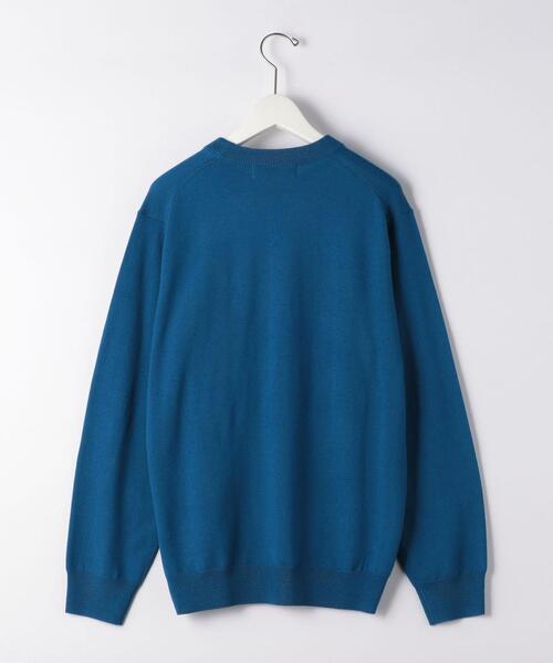 green label relaxing（グリーンレーベルリラクシング）の「＜green label relaxing＞120s 天竺 クルーネック ニット（ニット/セーター・メンズ・ブラック/グレー/ベージュ/コバルトブルー・M/S/XL/L）」の10枚目の写真