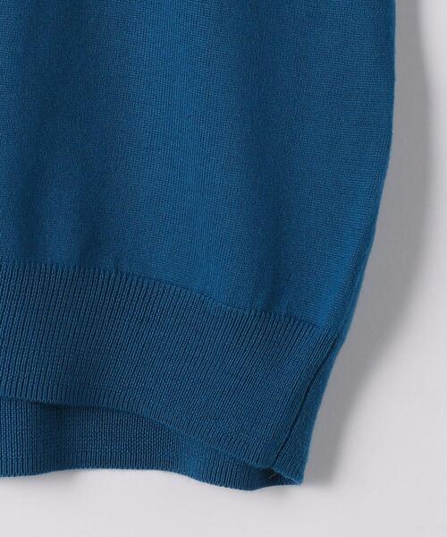 green label relaxing（グリーンレーベルリラクシング）の「＜green label relaxing＞120s 天竺 クルーネック ニット（ニット/セーター・メンズ・ブラック/グレー/ベージュ/コバルトブルー・M/S/XL/L）」の21枚目の写真