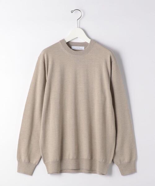 green label relaxing（グリーンレーベルリラクシング）の「＜green label relaxing＞120s 天竺 クルーネック ニット（ニット/セーター・メンズ・ブラック/グレー/ベージュ/コバルトブルー・M/S/XL/L）」の19枚目の写真