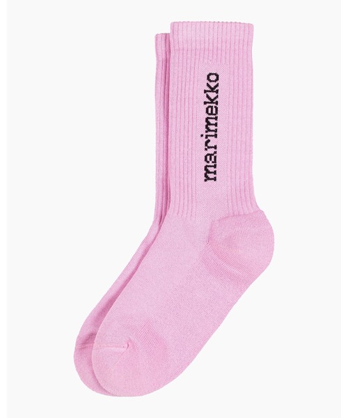 marimekko(マリメッコ)の「Women on the socks(ソックス/靴下・レディース・ブラック/ピンク・40/37/34)」の2枚目の写真