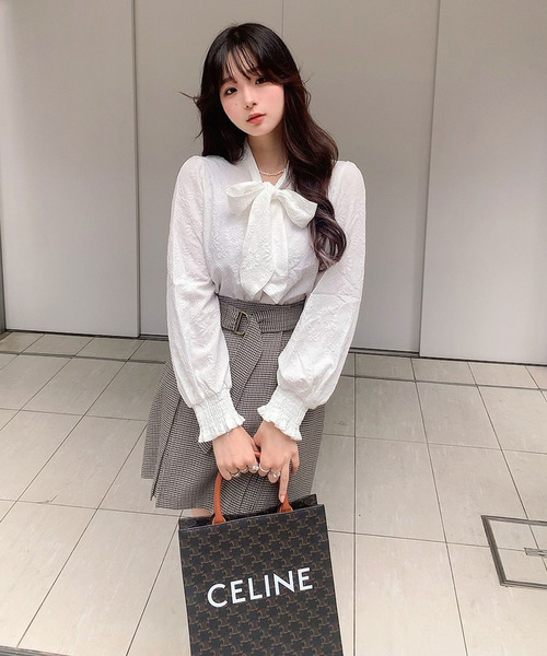 titty＆Co. PETIT by poyo（ティティーアンドコープティバイポヨ）の「【titty&Co. PETIT by POYO】ビックリボンブラウス（シャツ/ブラウス・レディース・ホワイト・FREE）」の8枚目の写真