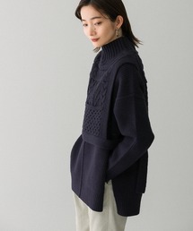 KBF | アウトリンキングサイドボタンニット(ニット/セーター)