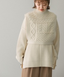 KBF | アウトリンキングサイドボタンニット(ニット/セーター)