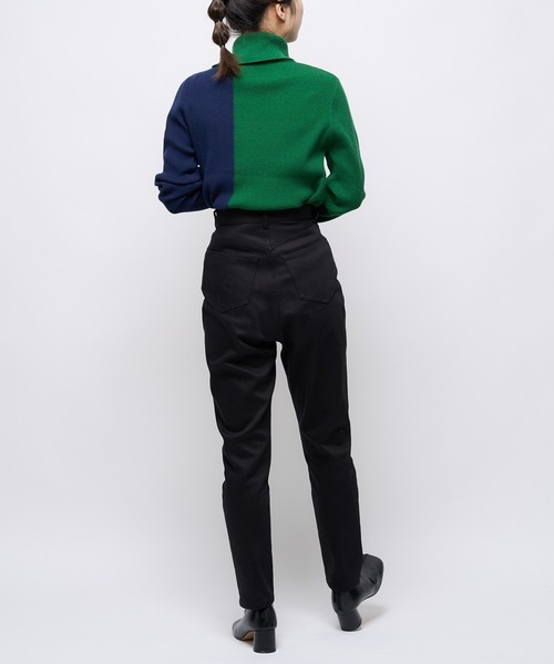 CIAOPANIC（チャオパニック）の「2トーンタートルネックプルオーバー（ニット/セーター・レディース・ブラック/グリーン/アイボリー・FREE）」の14枚目の写真