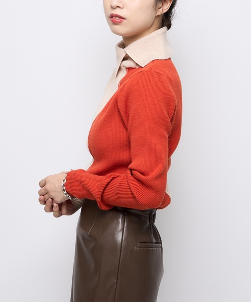 CIAOPANIC（チャオパニック）の「2トーンタートルネックプルオーバー（ニット/セーター・レディース・ブラック/グリーン/アイボリー・FREE）」の20枚目の写真