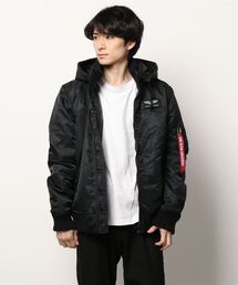 【ALPHA INDUSTRIES/アルファインダストリーズ】フードリブジャケット TA1571 保温性の高い『Thermolite』使用