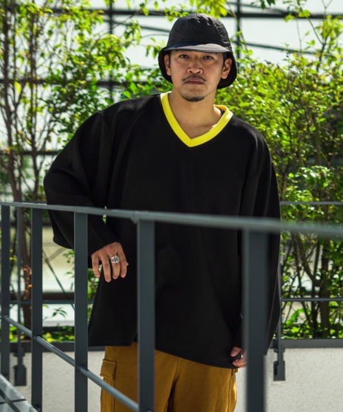 BEAVER(ビーバー)の「FAZZURA/ファズラ HOCKEY LONG SLEEVE ホッケーロングスリーブ(Tシャツ/カットソー・メンズ・ブラック/グレー・1/2)」の2枚目の写真