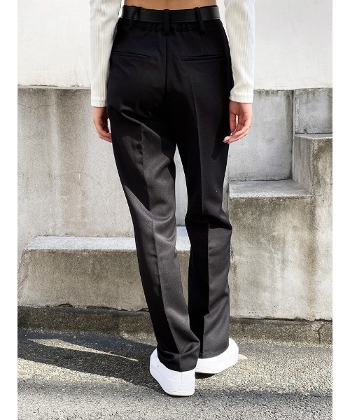 ENVYM(アンビー)の「センタープレスストレートPT(その他パンツ・レディース・ブラック/ブラウン/アイボリー・SMALL/MEDIUM)」の5枚目の写真