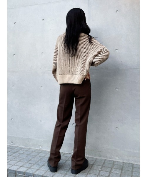 ENVYM(アンビー)の「センタープレスストレートPT(その他パンツ・レディース・ブラック/ブラウン/アイボリー・SMALL/MEDIUM)」の17枚目の写真