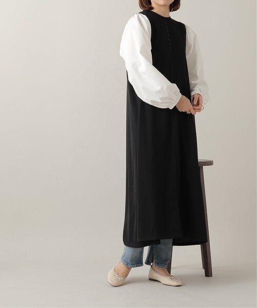 frames RAY CASSIN（フレームスレイカズン）の「ボリュームスリーブ切替ワンピース（ワンピース・レディース・ブラック/キナリ/ベージュ系・FREE）」の5枚目の写真