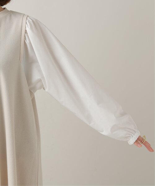 frames RAY CASSIN（フレームスレイカズン）の「ボリュームスリーブ切替ワンピース（ワンピース・レディース・ブラック/キナリ/ベージュ系・FREE）」の13枚目の写真