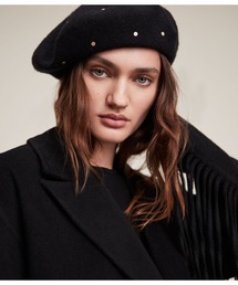 ALLSAINTS | MAIA STUDDED BERET | MAIA STUDDED ベレー帽(ハンチング/ベレー帽)