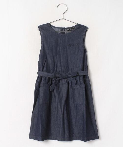 TBE0 ROBE キッズ シャンブレーワンピース