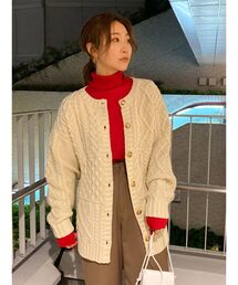 Ungrid | 2wayケーブルニットカーデ(カーディガン/ボレロ)