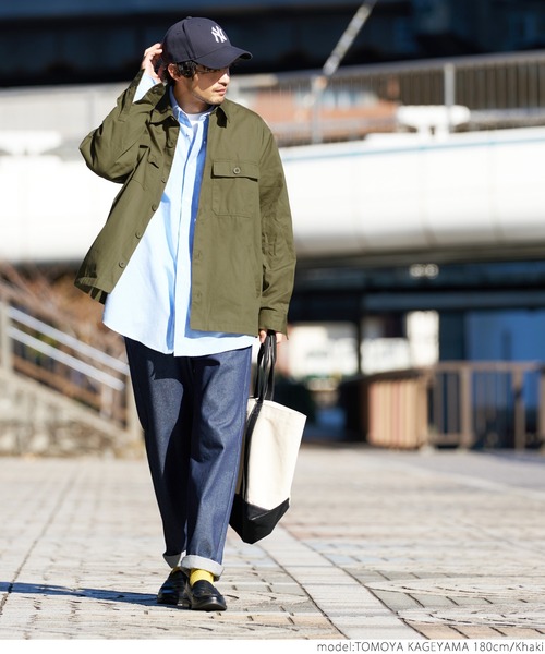 coca（coca）（コカ）の「メンズ ミリタリーシャツジャケット（ミリタリージャケット・メンズ・カーキ・ONE SIZE）」の9枚目の写真