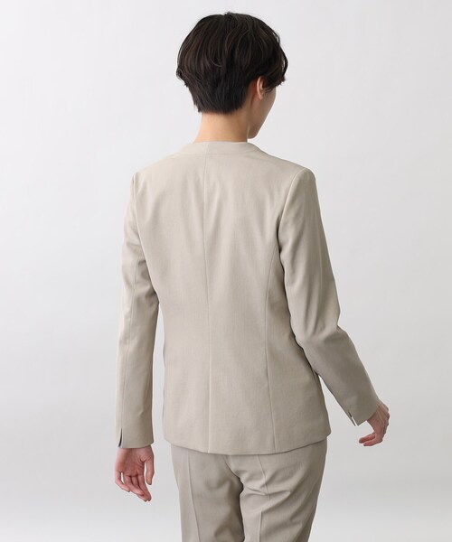 INDIVI スーツ セットアップ ノーカラー スカート 05 ベージュ 洗える 楽天市場】【SALE／40%OFF】【定番スーツ/洗える/メランジ