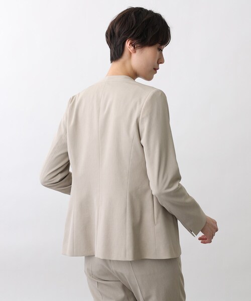 INDIVI（インディヴィ）の「◇【洗える】ナチュラル ノーカラー