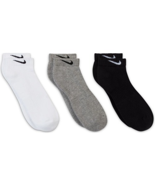 NIKE(ナイキ)の「《NIKEアパレル》ナイキ 3P エブリデイ クッション ロー ソックス(ソックス/靴下・メンズ・マルチ/ホワイト/ブラック・23-25/25-27/27-29/21-23)」の9枚目の写真