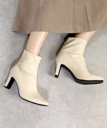 Liberty Doll /スクエアトゥ7.5cmセットバックヒールストレッチブーツ (9075)ショートブーツ