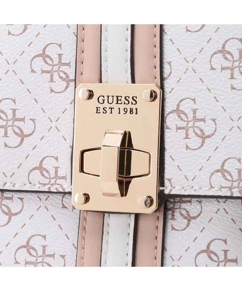 Guess(ゲス)の「KASINTA Flap Backpack(バックパック/リュック・レディース・ブラウン/ホワイト・ONE SIZE)」の6枚目の写真