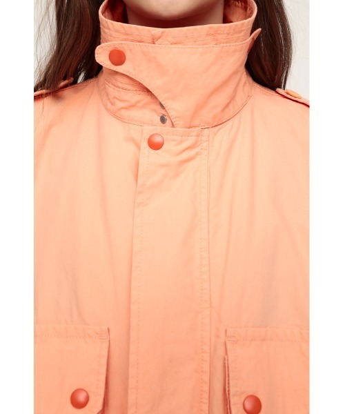 SLY（スライ）の「3D POCKET MILITARY OVER COAT ミリタリー オーバー コート（ミリタリージャケット・レディース・ホワイト/カーキ/オレンジ系その他・FREE）」の18枚目の写真