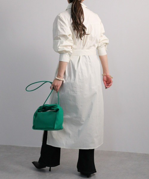 sakishimatokyo（サキシマトーキョー）の「【ZOZO限定】「オーバーシャツワンピース」（シャツワンピース・レディース・ベージュ/アイボリー・FREE）」の7枚目の写真