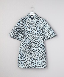 Firsthand（ファーストハンド）の「Firsthand/ファーストハンド Ganni / ガニー Crispy Jacquard Long Collar Mini Dress / ミニワンピース（ワンピース）」