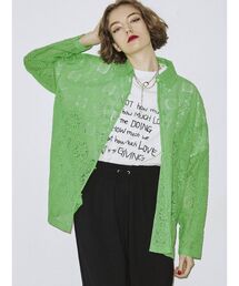 jouetie | 幾何学オーバーレースシャツ【シースルー】(シャツ/ブラウス)