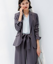 GeeRA（ジーラ）の「【2点セット】ウォッシャブル/防シワ/UV/形態安定　ベーシックワイドパンツセットアップスーツ（スーツセット）」