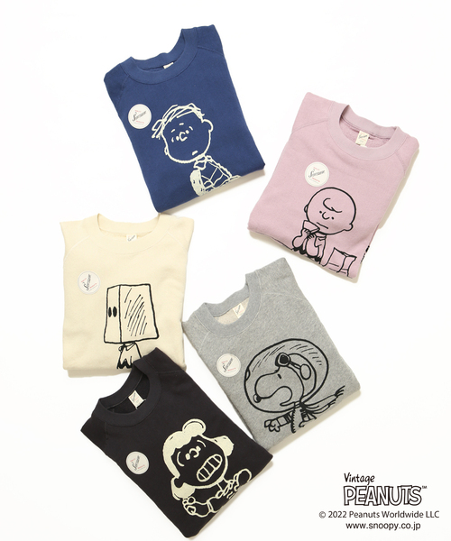 新品未使用 Mサイズ PEANUTS x SPORTSWEAR コラボスウェット PEANUTS×SPORTS WEAR】別注 オーバーサイズ プリントスウェット