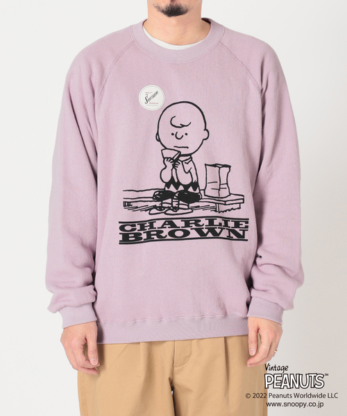 PEANUTS×SPORTS WEAR】別注 オーバーサイズ プリントスウェット