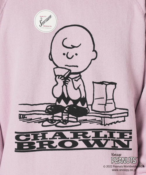 PEANUTS×SPORTS WEAR】別注 オーバーサイズ プリントスウェット