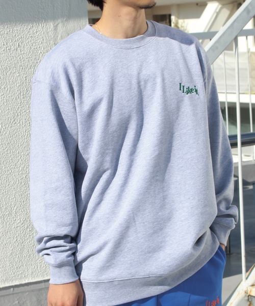 LAVEANGE（ラビアンジェ）の「刺繍10オンス裏パイルスウェットプルオーバー（スウェット・メンズ・グレー/イエロー/ブルー/アイボリー・M/L）」の3枚目の写真