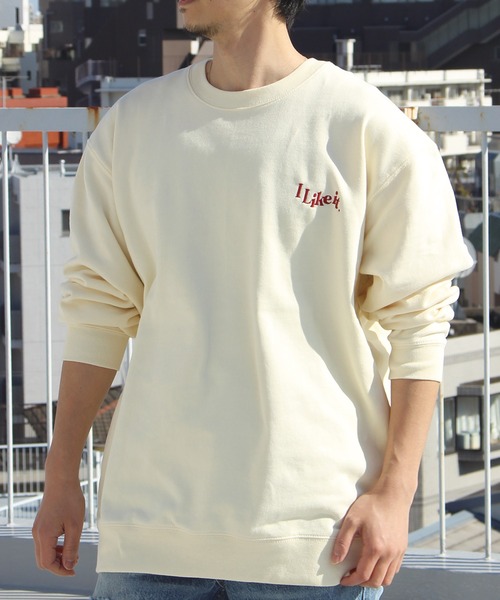 LAVEANGE（ラビアンジェ）の「刺繍10オンス裏パイルスウェットプルオーバー（スウェット・メンズ・グレー/イエロー/ブルー/アイボリー・M/L）」の2枚目の写真