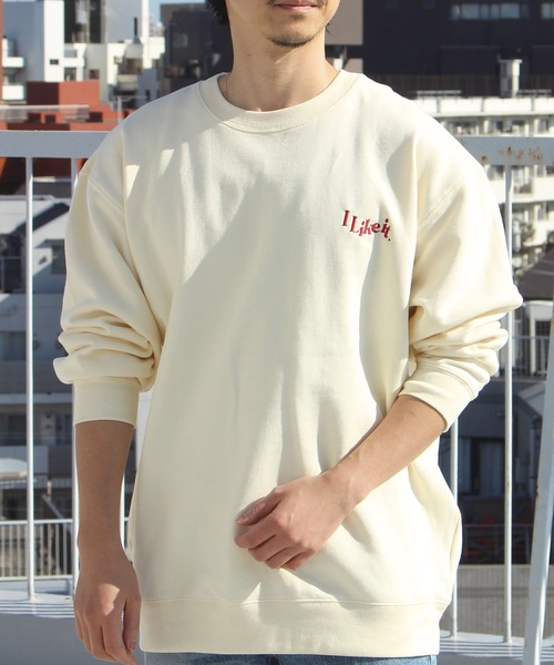 LAVEANGE（ラビアンジェ）の「刺繍10オンス裏パイルスウェットプルオーバー（スウェット・メンズ・グレー/イエロー/ブルー/アイボリー・M/L）」の21枚目の写真