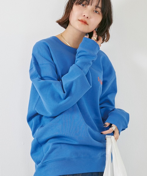 LAVEANGE（ラビアンジェ）の「刺繍10オンス裏パイルスウェットプルオーバー（スウェット・メンズ・グレー/イエロー/ブルー/アイボリー・M/L）」の6枚目の写真