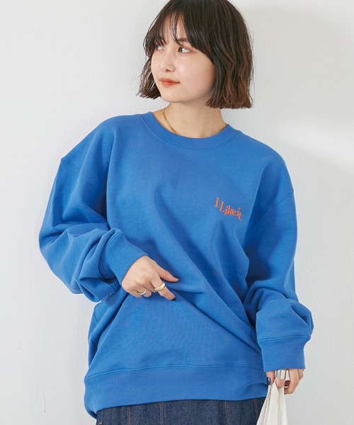 LAVEANGE（ラビアンジェ）の「刺繍10オンス裏パイルスウェットプルオーバー（スウェット・メンズ・グレー/イエロー/ブルー/アイボリー・M/L）」の7枚目の写真