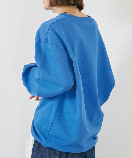 LAVEANGE（ラビアンジェ）の「刺繍10オンス裏パイルスウェットプルオーバー（スウェット・メンズ・グレー/イエロー/ブルー/アイボリー・M/L）」の9枚目の写真